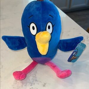 NWT Blue and Pink Plush Dog Bird Stuffed Animal Toy